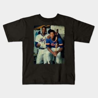 Dwight Gooden and Darryl Strawberry in New York Mets, 1983 Kids T-Shirt